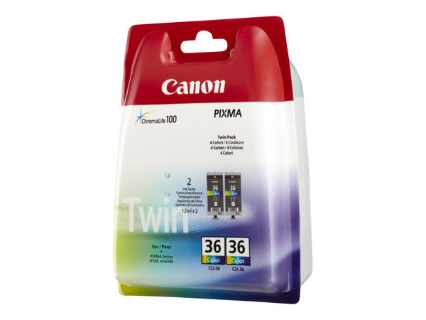 Canon CLI 36 Twin Pack Farve (cyan, magenta, gul) 249 sider