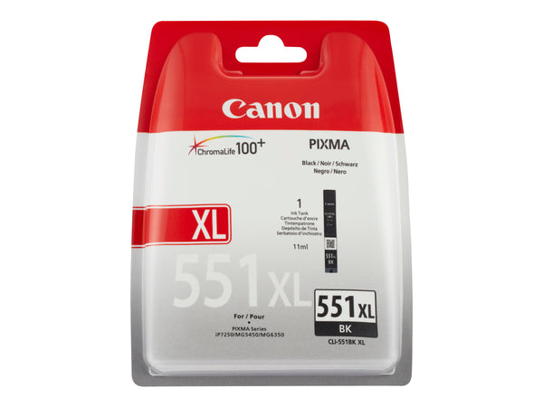 Canon CLI 551BK XL Sort 1125 sider